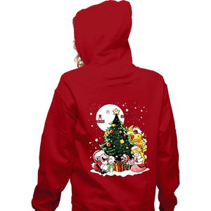 Daily_Deal_Shirts Zippered Hoodies, Unisex / Small / Red Super Christmas