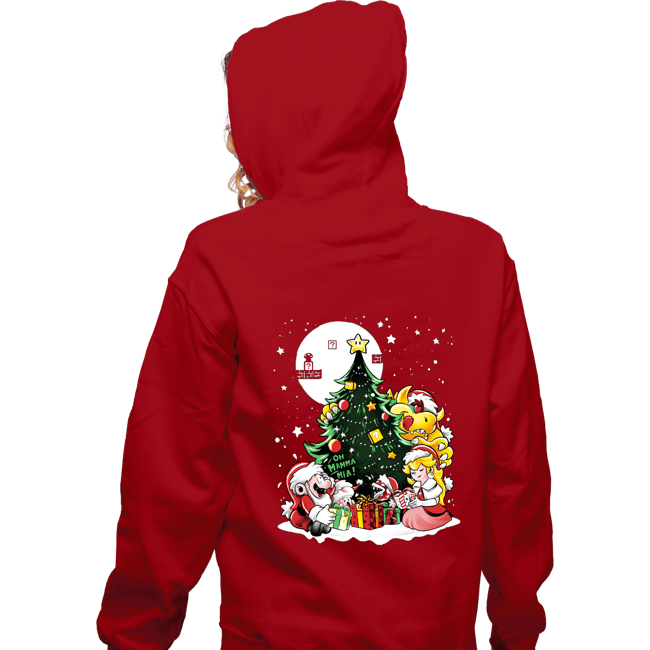 Daily_Deal_Shirts Zippered Hoodies, Unisex / Small / Red Super Christmas