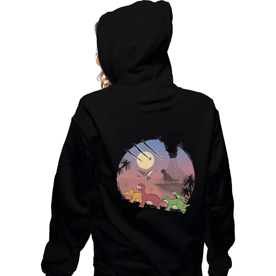 Shirts Zippered Hoodies, Unisex / Small / Black The Land Before Extinction