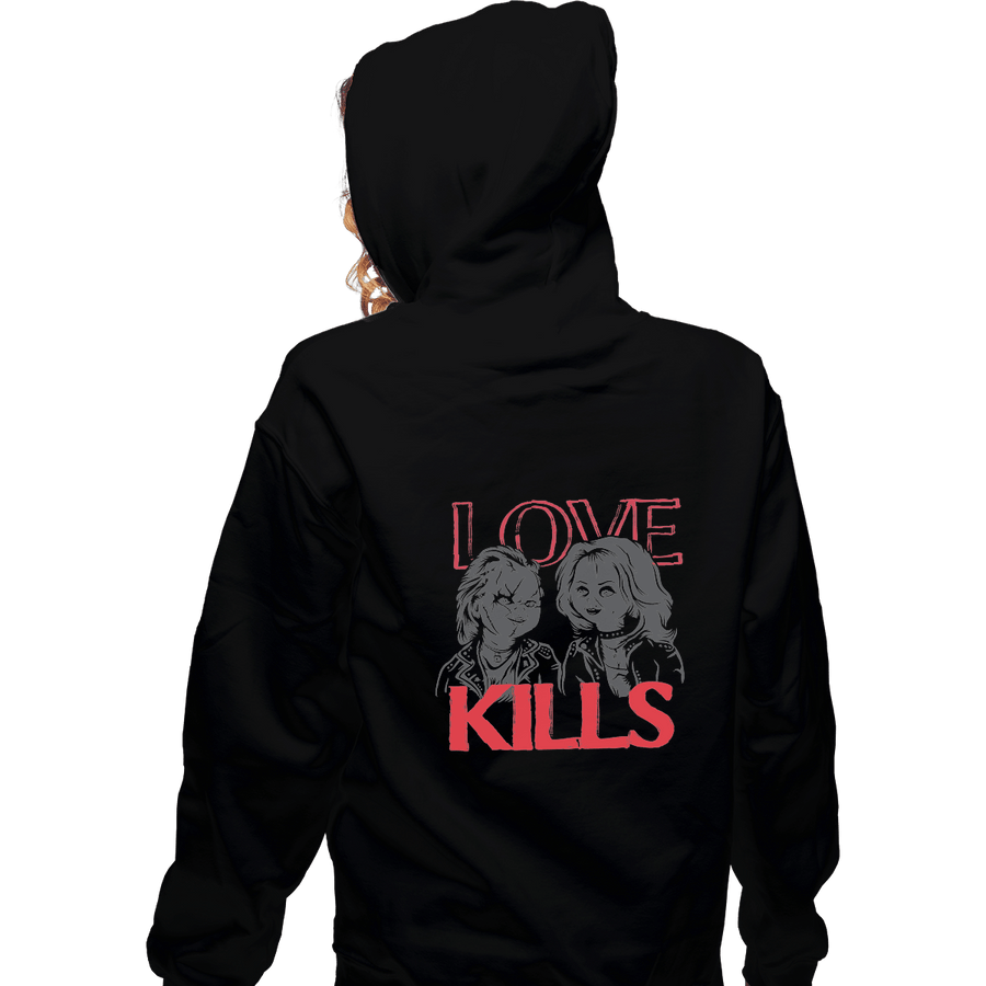 Shirts Zippered Hoodies, Unisex / Small / Black Love Kills