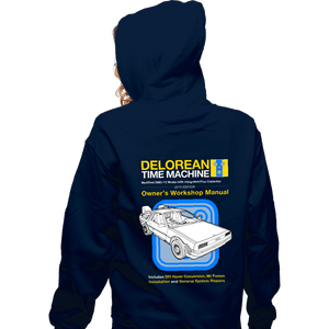 Shirts Zippered Hoodies, Unisex / Small / Navy Time Machine Manual