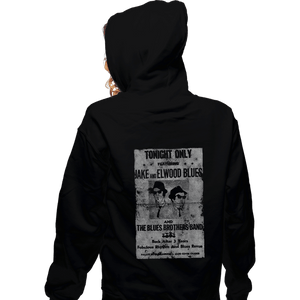 Shirts Zippered Hoodies, Unisex / Small / Black Blues Brothers Gig Poster