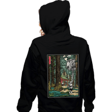 Load image into Gallery viewer, Daily_Deal_Shirts Zippered Hoodies, Unisex / Small / Black Galactic Empire In A Forest
