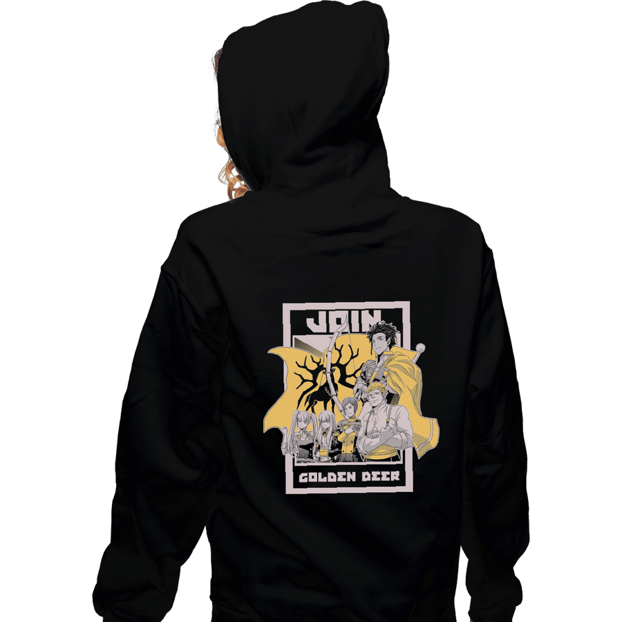 Shirts Pullover Hoodies, Unisex / Small / Black Join Golden Deer