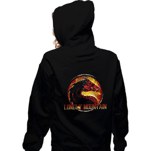 Shirts Zippered Hoodies, Unisex / Small / Black Lonely Mountain