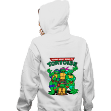 Load image into Gallery viewer, Secret_Shirts Zippered Hoodies, Unisex / Small / White Kung Fu Tortoise
