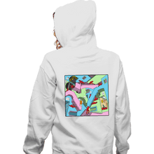 Load image into Gallery viewer, Secret_Shirts Zippered Hoodies, Unisex / Small / White Squid Relativity Staircase
