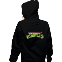 Load image into Gallery viewer, Secret_Shirts Zippered Hoodies, Unisex / Small / Black Grew Up In The Nineties
