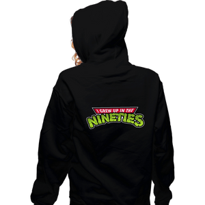 Secret_Shirts Zippered Hoodies, Unisex / Small / Black Grew Up In The Nineties