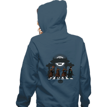 Load image into Gallery viewer, Daily_Deal_Shirts Zippered Hoodies, Unisex / Small / Indigo Blue Warrior Society
