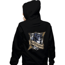 Load image into Gallery viewer, Shirts Zippered Hoodies, Unisex / Small / Black Hairy Pupper House Ruffinpaw
