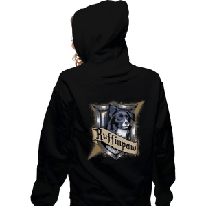 Shirts Zippered Hoodies, Unisex / Small / Black Hairy Pupper House Ruffinpaw