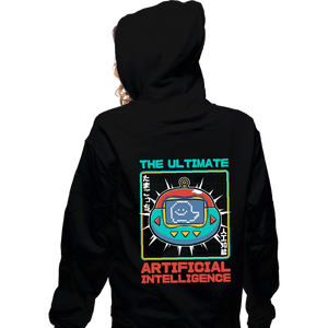 Daily_Deal_Shirts Zippered Hoodies, Unisex / Small / Black Vintage Virtual Pet