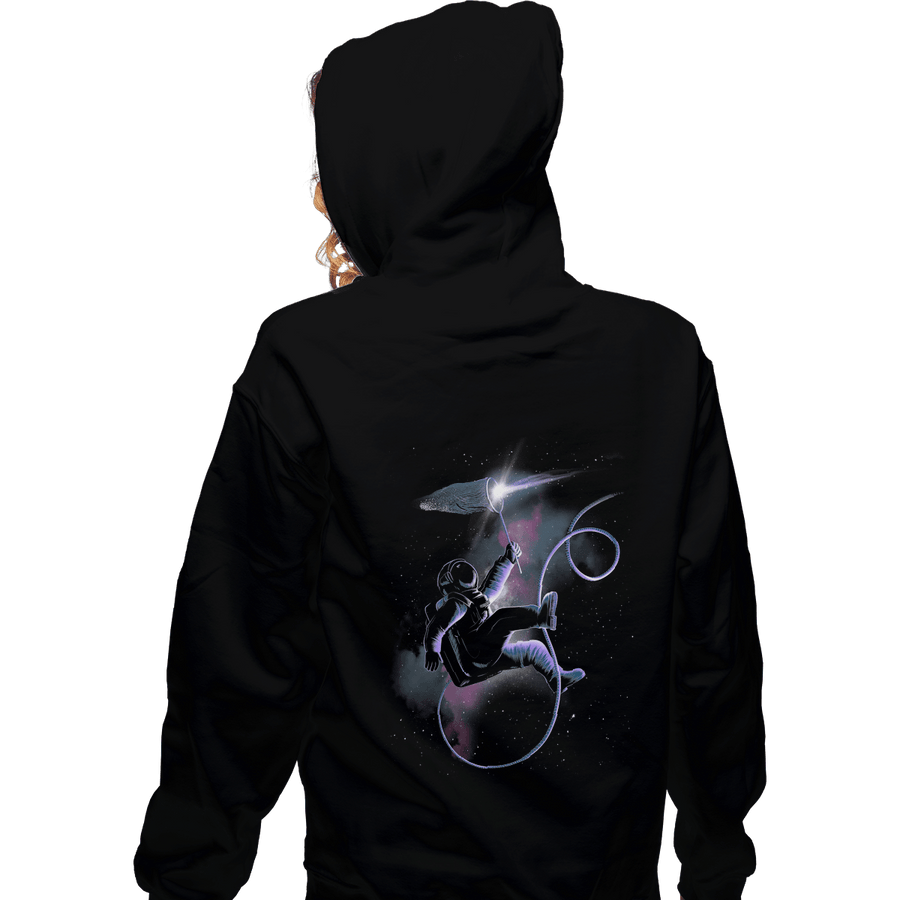 Shirts Zippered Hoodies, Unisex / Small / Black Catching Stars
