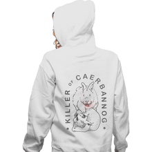 Load image into Gallery viewer, Shirts Zippered Hoodies, Unisex / Small / White Killer Rabbit of Caerbannog
