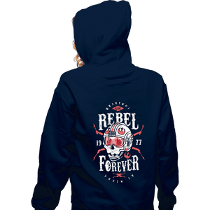 Shirts Zippered Hoodies, Unisex / Small / Navy Rebel Forever