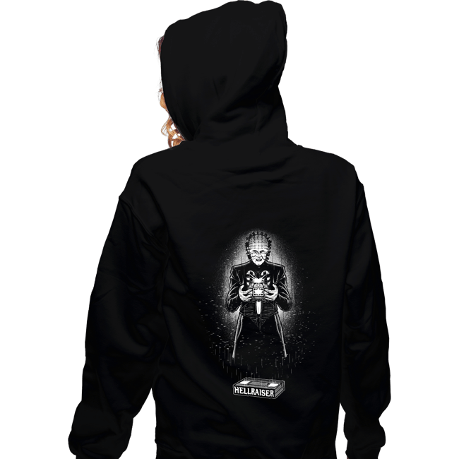 Daily_Deal_Shirts Zippered Hoodies, Unisex / Small / Black Glow In The Dark Hellraiser