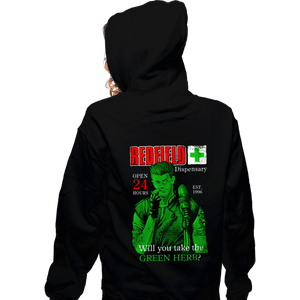 Last_Chance_Shirts Zippered Hoodies, Unisex / Small / Black Redfield Green Herb