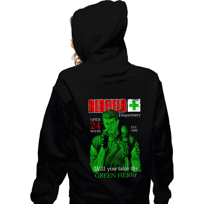 Last_Chance_Shirts Zippered Hoodies, Unisex / Small / Black Redfield Green Herb