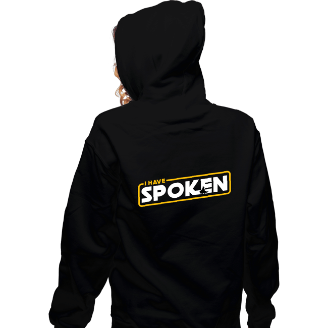 Shirts Zippered Hoodies, Unisex / Small / Black I Have Spoken Logo