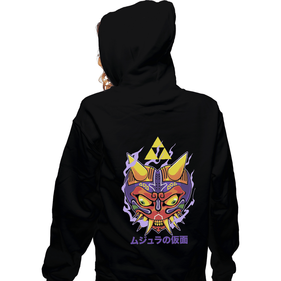 Shirts Pullover Hoodies, Unisex / Small / Black Majora's Oni Mask