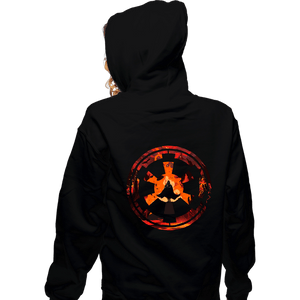 Daily_Deal_Shirts Zippered Hoodies, Unisex / Small / Black The Fallen Knight
