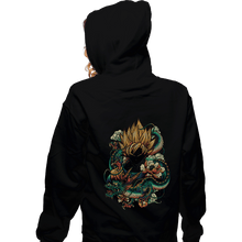 Load image into Gallery viewer, Shirts Zippered Hoodies, Unisex / Small / Black Colorful Dragon
