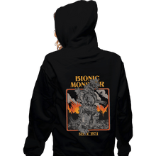 Load image into Gallery viewer, Shirts Zippered Hoodies, Unisex / Small / Black Bionic Monster Since 1974
