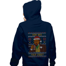 Load image into Gallery viewer, Secret_Shirts Zippered Hoodies, Unisex / Small / Navy How Was 2022 Meme Sweater
