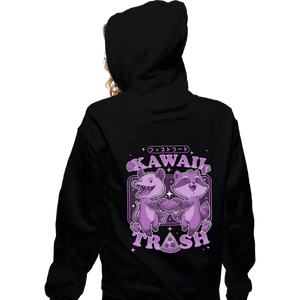 Secret_Shirts Zippered Hoodies, Unisex / Small / Black Kawaii Trash