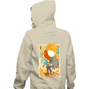 Daily_Deal_Shirts Zippered Hoodies, Unisex / Small / White Musha-e-denji