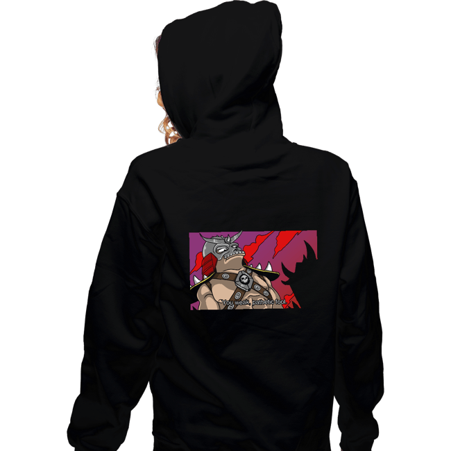 Daily_Deal_Shirts Zippered Hoodies, Unisex / Small / Black You Weak Pathetic Fool