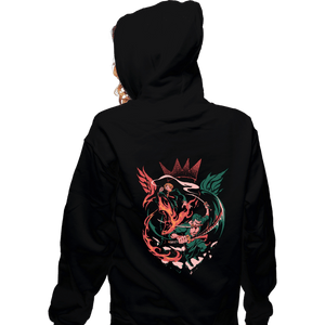 Daily_Deal_Shirts Zippered Hoodies, Unisex / Small / Black The Wings Of The King