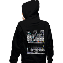 Load image into Gallery viewer, Shirts Zippered Hoodies, Unisex / Small / Black Lemmings Christmas
