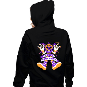 Shirts Zippered Hoodies, Unisex / Small / Black Punk Pumpkin