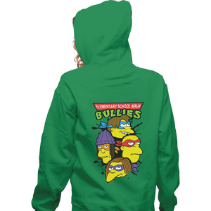 Shirts Zippered Hoodies, Unisex / Small / Irish Green Ninja Bullies
