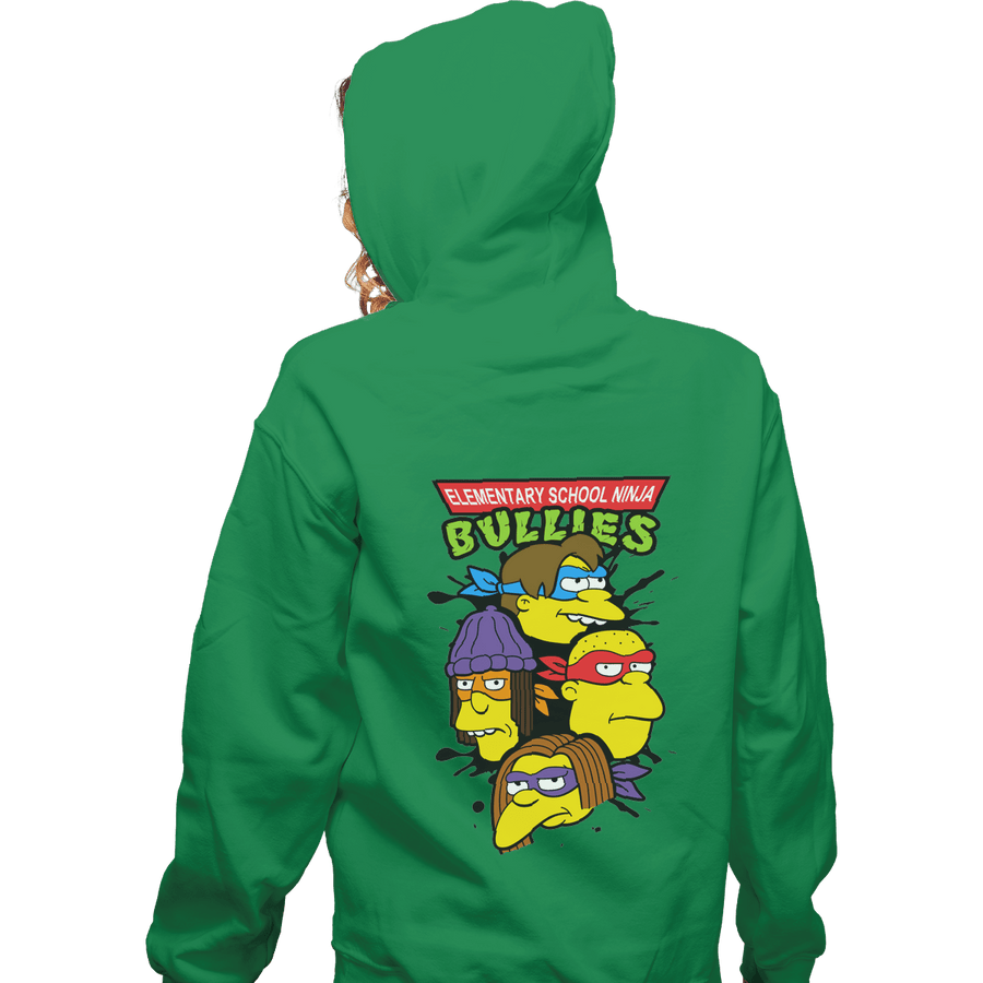 Shirts Zippered Hoodies, Unisex / Small / Irish Green Ninja Bullies