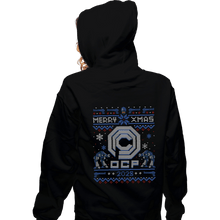 Load image into Gallery viewer, Daily_Deal_Shirts Zippered Hoodies, Unisex / Small / Black Happy Robo Xmas
