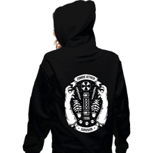 Load image into Gallery viewer, Shirts Zippered Hoodies, Unisex / Small / Black Zombie Attack Survivor
