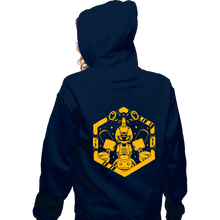 Load image into Gallery viewer, Shirts Zippered Hoodies, Unisex / Small / Navy Kabuto Type Robot
