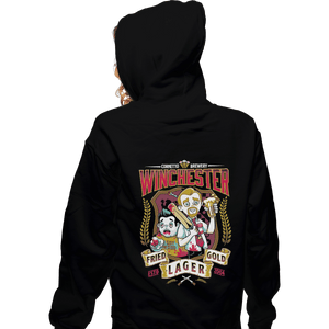 Shirts Zippered Hoodies, Unisex / Small / Black Winchester Fried Gold Lager