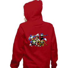 Load image into Gallery viewer, Shirts Zippered Hoodies, Unisex / Small / Red Fox Force
