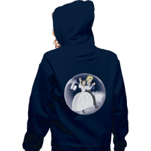 Load image into Gallery viewer, Shirts Zippered Hoodies, Unisex / Small / Navy Fly In A Bubble
