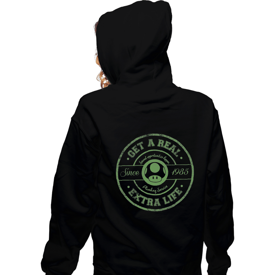 Shirts Zippered Hoodies, Unisex / Small / Black Life