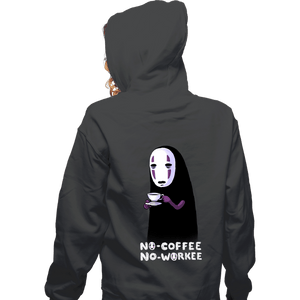 Daily_Deal_Shirts Zippered Hoodies, Unisex / Small / Dark Heather No Face No Coffee