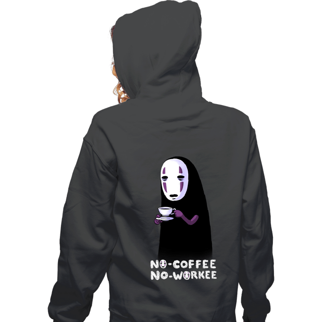 Daily_Deal_Shirts Zippered Hoodies, Unisex / Small / Dark Heather No Face No Coffee