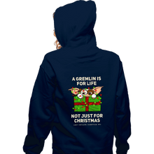 Load image into Gallery viewer, Daily_Deal_Shirts Zippered Hoodies, Unisex / Small / Navy A Gremlin Is For Life

