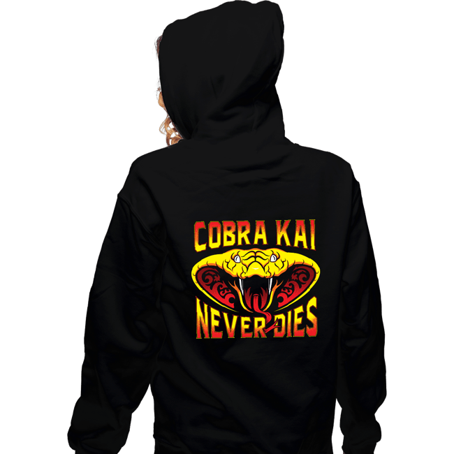 Secret_Shirts Zippered Hoodies, Unisex / Small / Black Never Dies