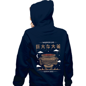 Daily_Deal_Shirts Zippered Hoodies, Unisex / Small / Navy The Warrior Jar