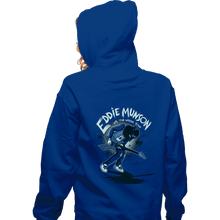 Load image into Gallery viewer, Daily_Deal_Shirts Zippered Hoodies, Unisex / Small / Royal Blue Eddie VS The Upside Down
